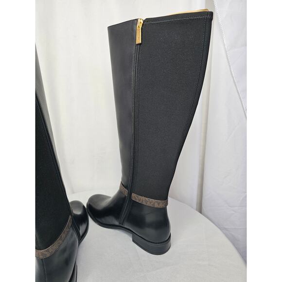 MICHAEL Michael Kors Women's Finley Tall Riding Boots Blk/Brown Size 7.5WS NWT - Picture 13 of 14